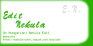 edit nekula business card